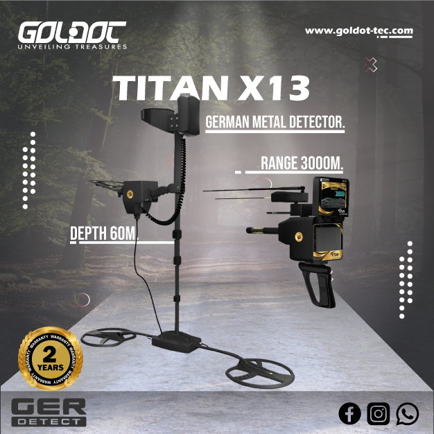 Titan X13 Multi-System Gold & Metal Detector